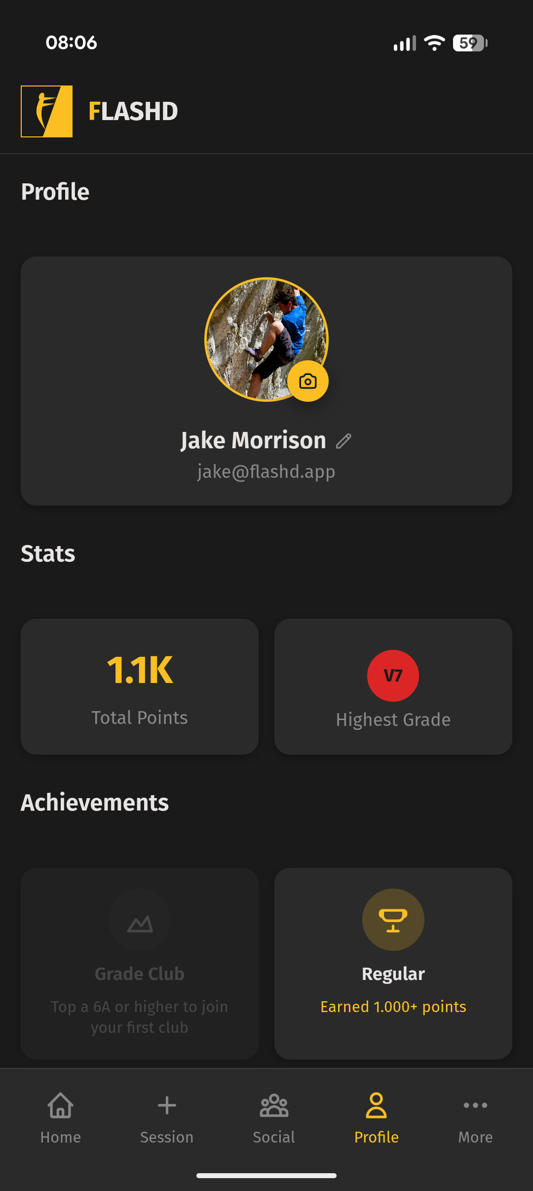 Profile & achievements